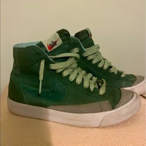 Nike blazers!! Bought from someone who dyed them green!! They look so cool